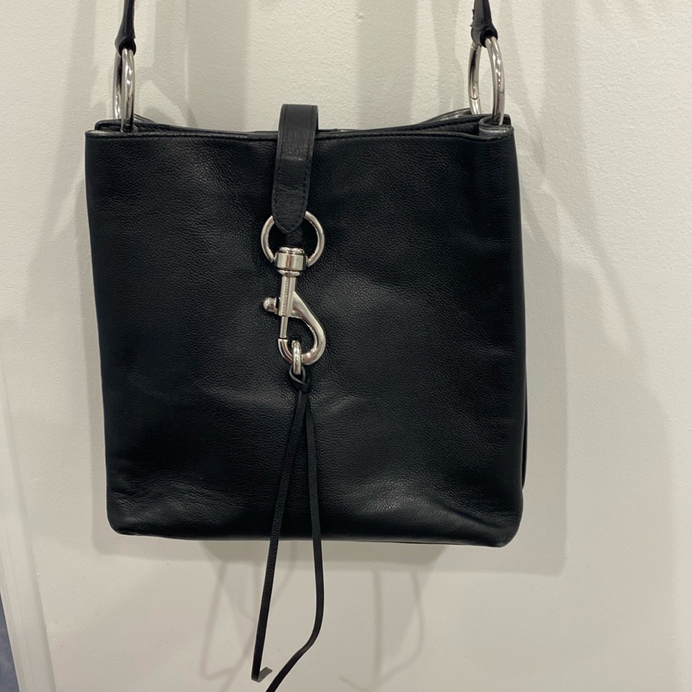 Rebecca Minkoff Black Leather Bucket Bag